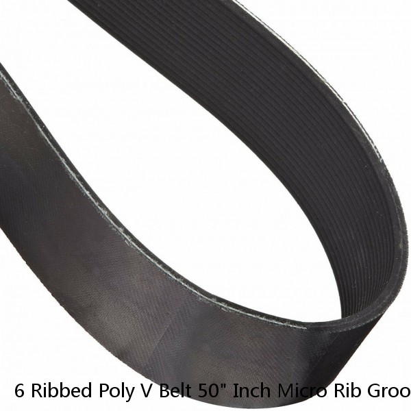 6 Ribbed Poly V Belt 50" Inch Micro Rib Groove Flat Belt Metric 500-J- 6 #1 small image